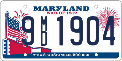 MD license plate 9MD1904