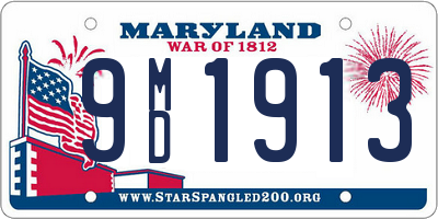 MD license plate 9MD1913