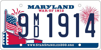 MD license plate 9MD1914