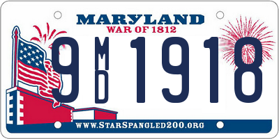MD license plate 9MD1918