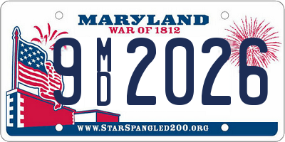 MD license plate 9MD2026