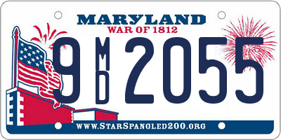 MD license plate 9MD2055