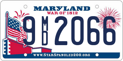 MD license plate 9MD2066