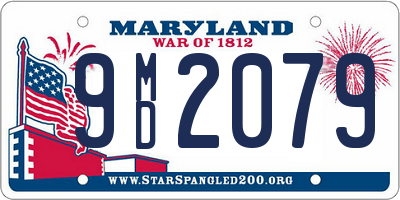 MD license plate 9MD2079