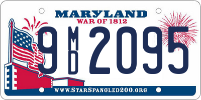 MD license plate 9MD2095