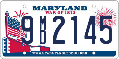 MD license plate 9MD2145