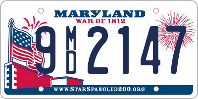 MD license plate 9MD2147