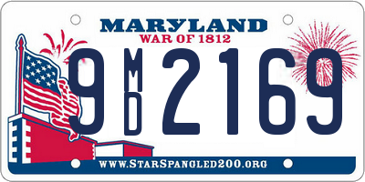 MD license plate 9MD2169