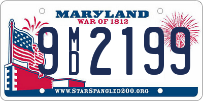 MD license plate 9MD2199