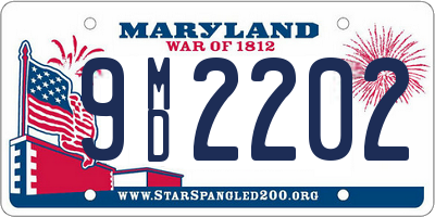 MD license plate 9MD2202