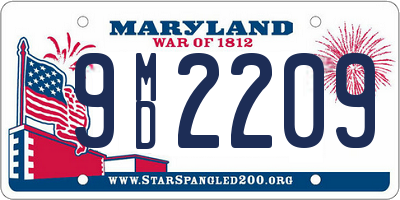 MD license plate 9MD2209