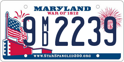 MD license plate 9MD2239