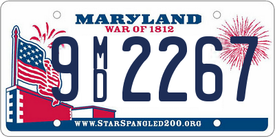 MD license plate 9MD2267