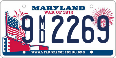 MD license plate 9MD2269