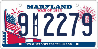 MD license plate 9MD2279