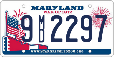 MD license plate 9MD2297