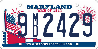 MD license plate 9MD2429