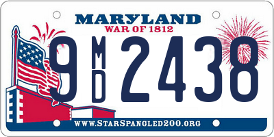 MD license plate 9MD2438