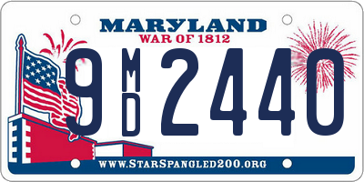 MD license plate 9MD2440