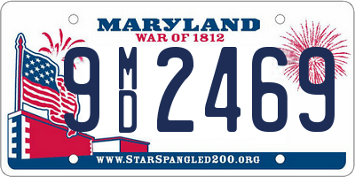 MD license plate 9MD2469