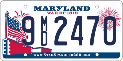 MD license plate 9MD2470