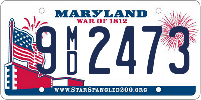 MD license plate 9MD2473