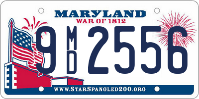 MD license plate 9MD2556