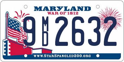 MD license plate 9MD2632
