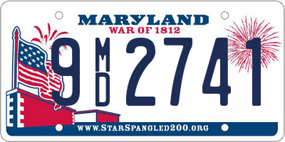 MD license plate 9MD2741