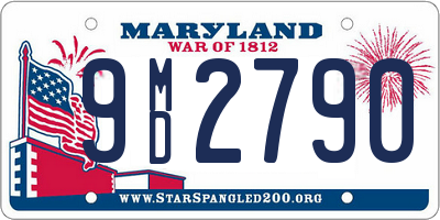 MD license plate 9MD2790