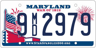 MD license plate 9MD2979