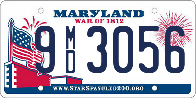 MD license plate 9MD3056