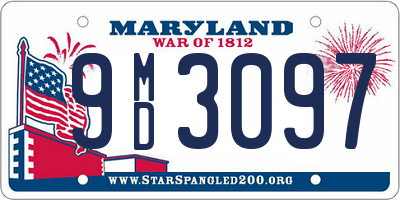 MD license plate 9MD3097