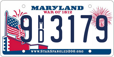 MD license plate 9MD3179