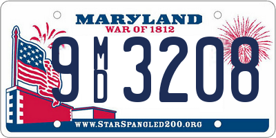 MD license plate 9MD3208