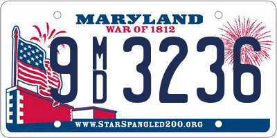 MD license plate 9MD3236