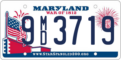 MD license plate 9MD3719