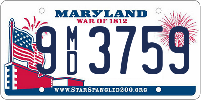 MD license plate 9MD3759