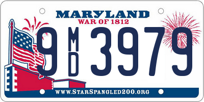 MD license plate 9MD3979