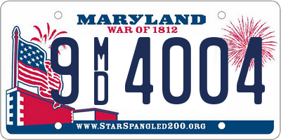 MD license plate 9MD4004