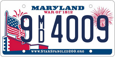 MD license plate 9MD4009