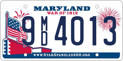 MD license plate 9MD4013