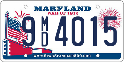 MD license plate 9MD4015