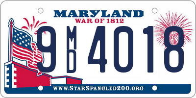 MD license plate 9MD4018