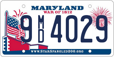 MD license plate 9MD4029