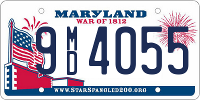 MD license plate 9MD4055