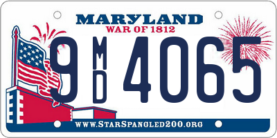 MD license plate 9MD4065