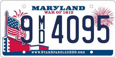 MD license plate 9MD4095