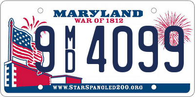 MD license plate 9MD4099
