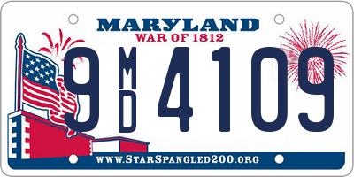 MD license plate 9MD4109